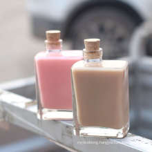 Wholesale Popular Korean Net Red Waikou Lead Free Milk Tea Beverage Coffee Milk Juice Glass Bottle